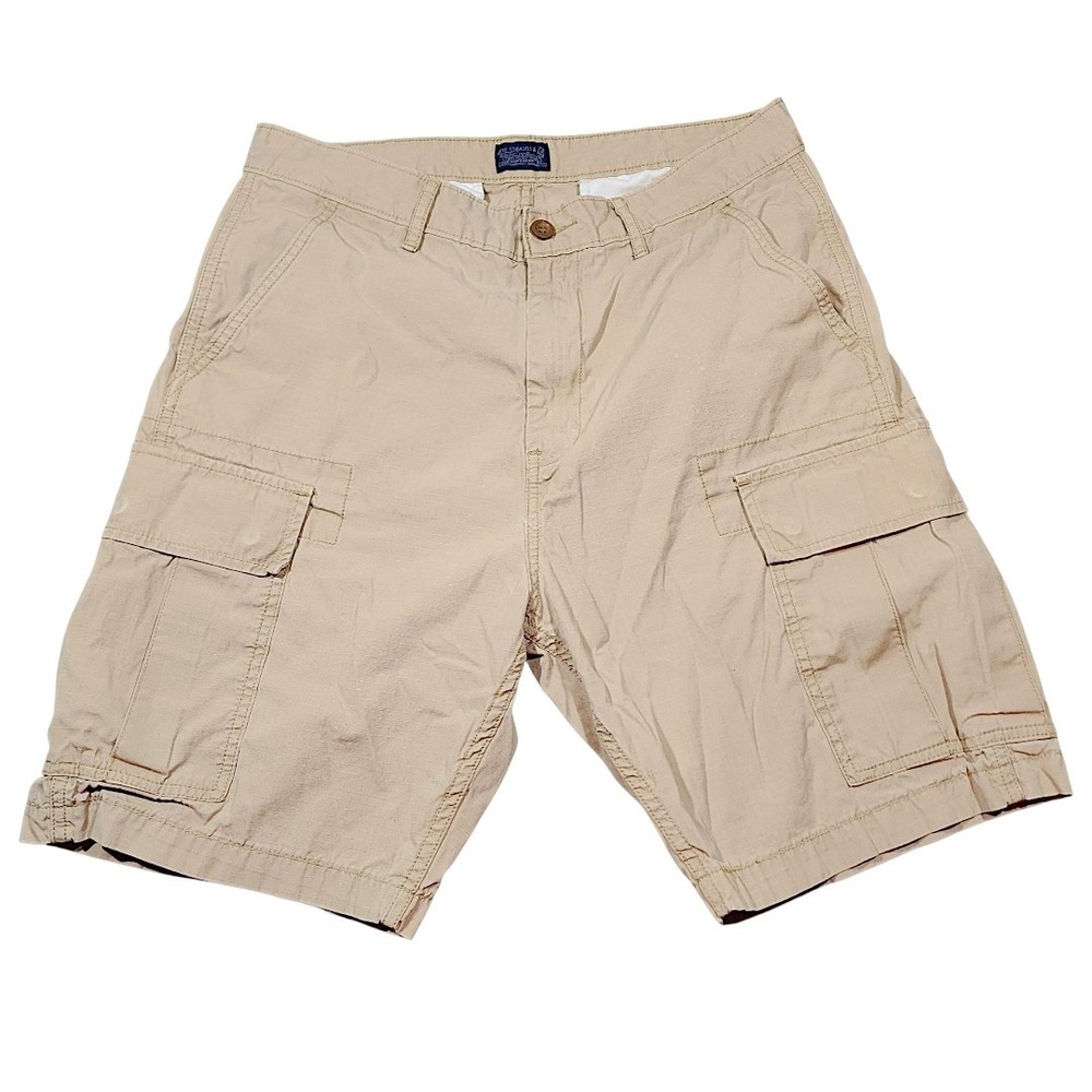 Levis Cargo Shorts 32 x9 Mens Beige Ripstop Utility Streetwear Skater Grunge 20"